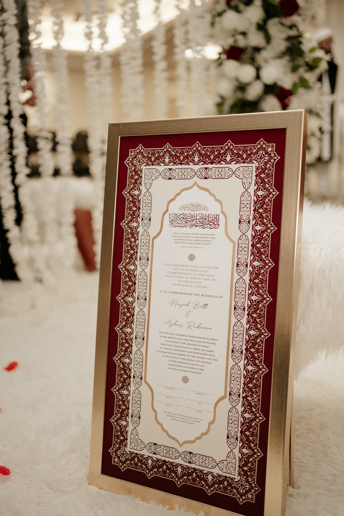NAYAB - Red Nikah Contract