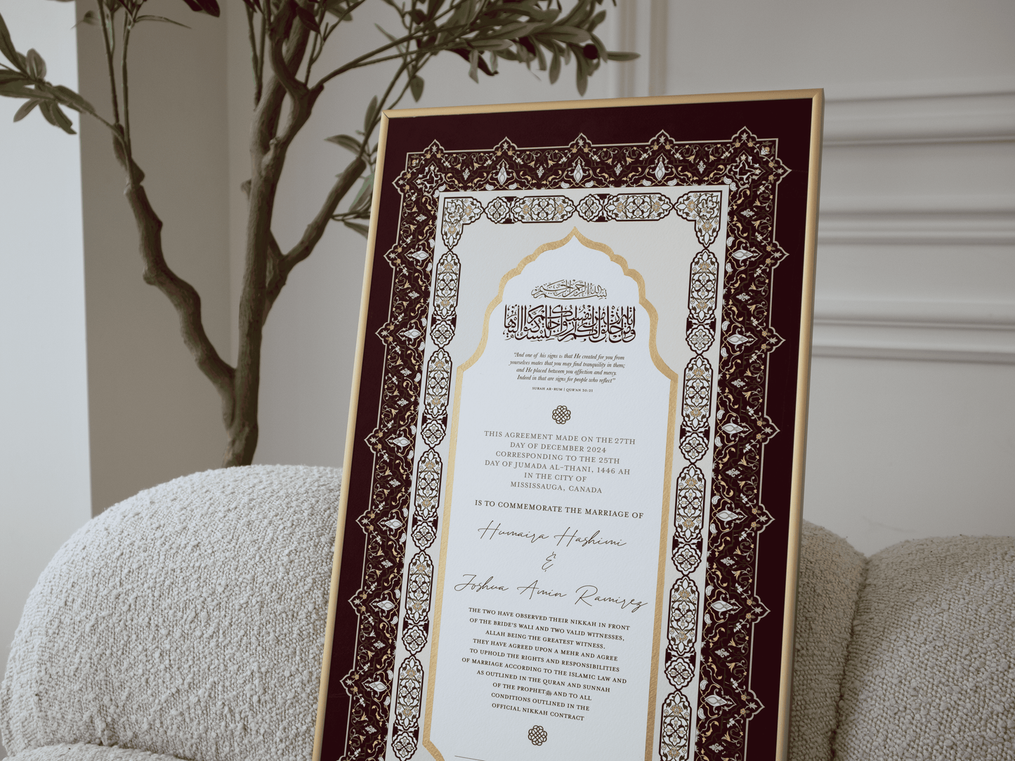 NAYAB - Red Nikah Contract