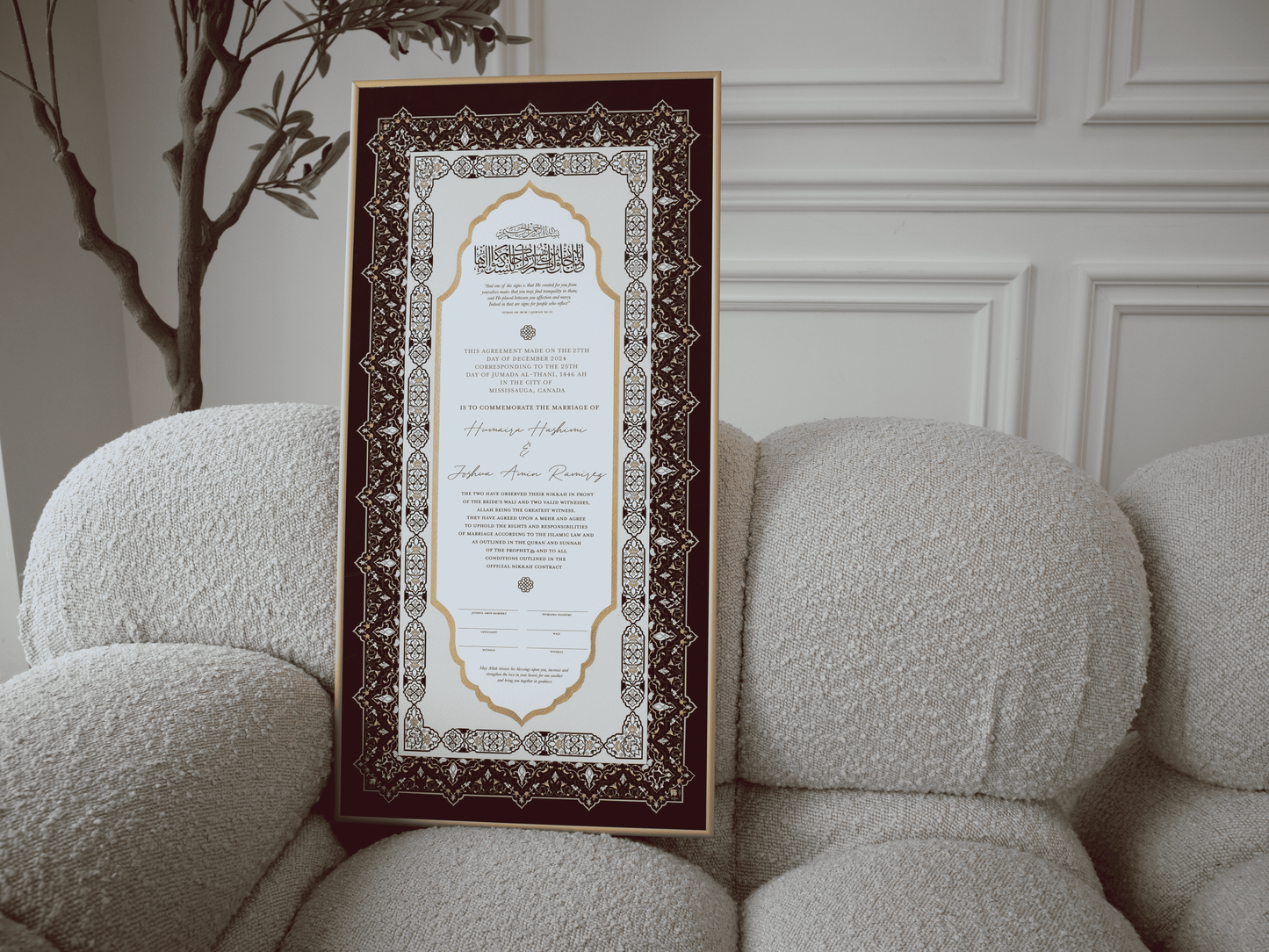 NAYAB - Red Nikah Contract