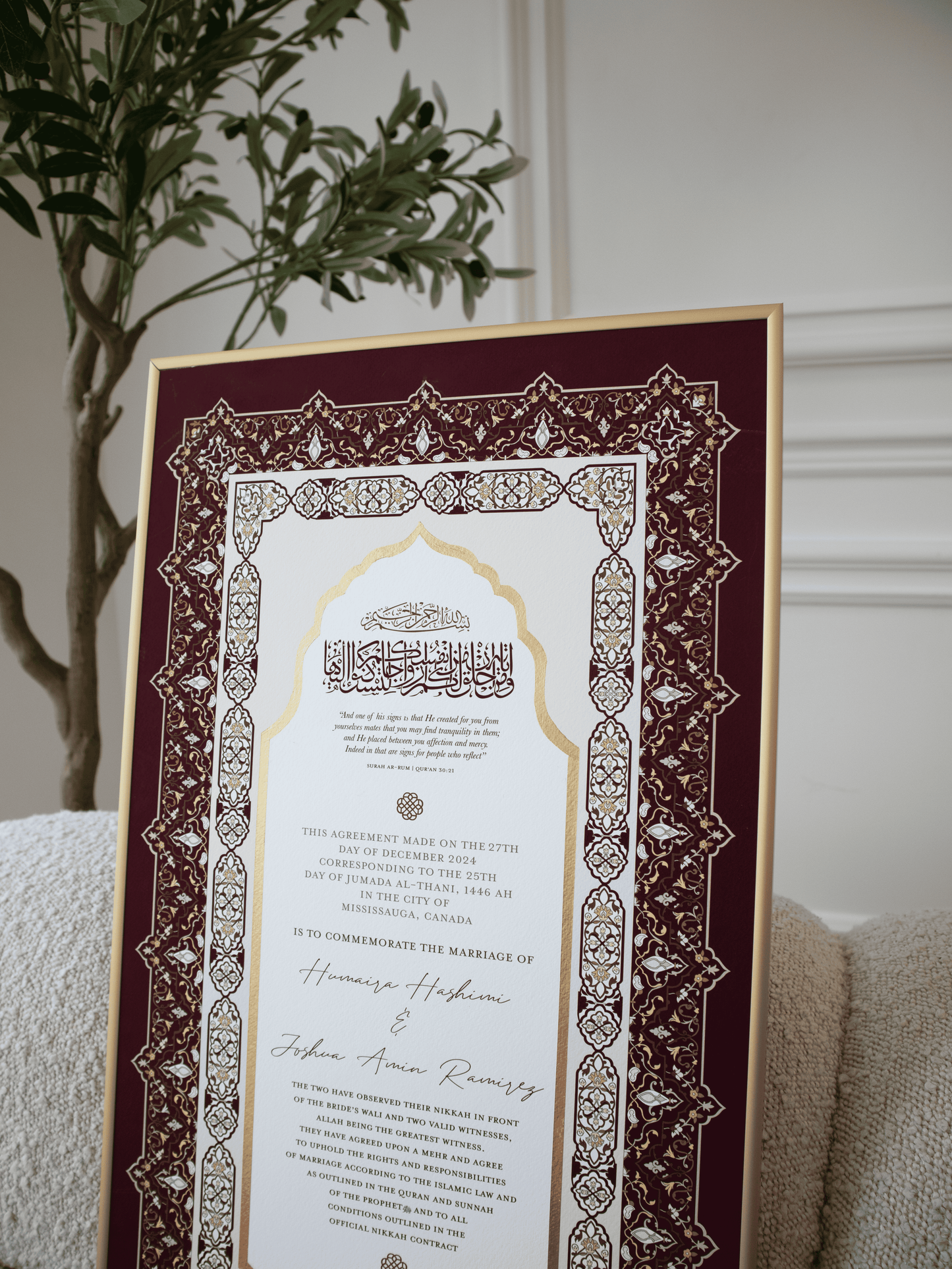 NAYAB - Red Nikah Contract