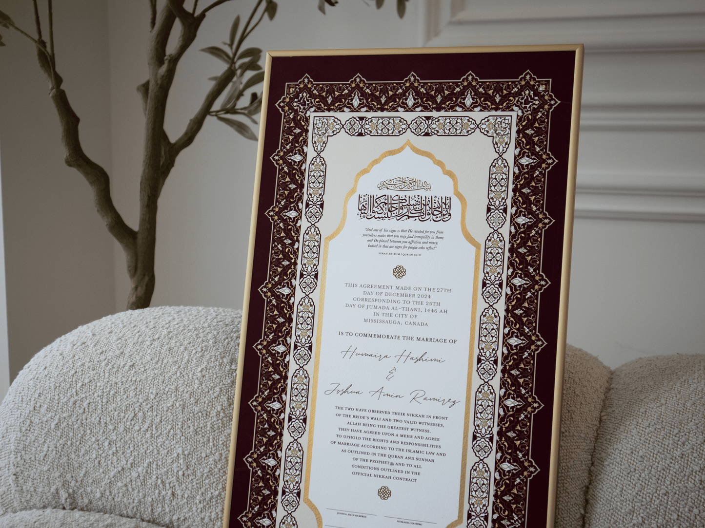 NAYAB - Red Nikah Contract