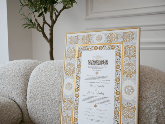 SANIYA Nikah Contract - Gold