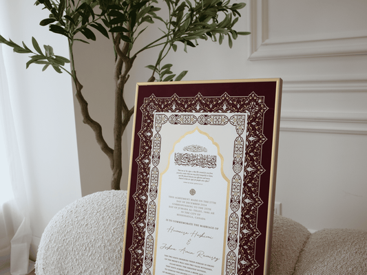 NAYAB - Red Nikah Contract